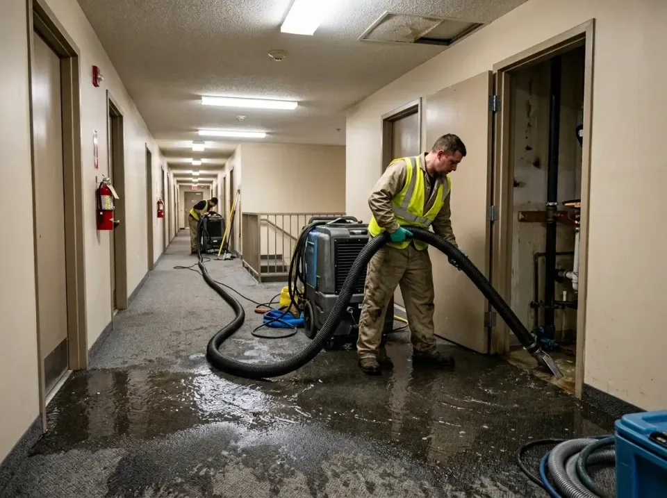 multi-unit-apartment-hallway-f-005 — frequently asked questions, Emergency Burst Pipe Water Extraction & Removal in Liberty,…